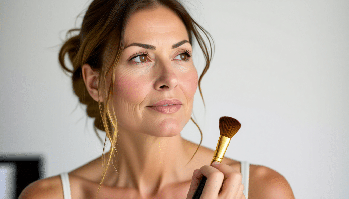 ανακαλύψτε τεχνικές και προϊόντα μακιγιάζ ειδικά σχεδιασμένα για ώριμη επιδερμίδα μετά τα 50, που αναδεικνύουν τη φυσική σας ομορφιά με φρεσκάδα και λάμψη.